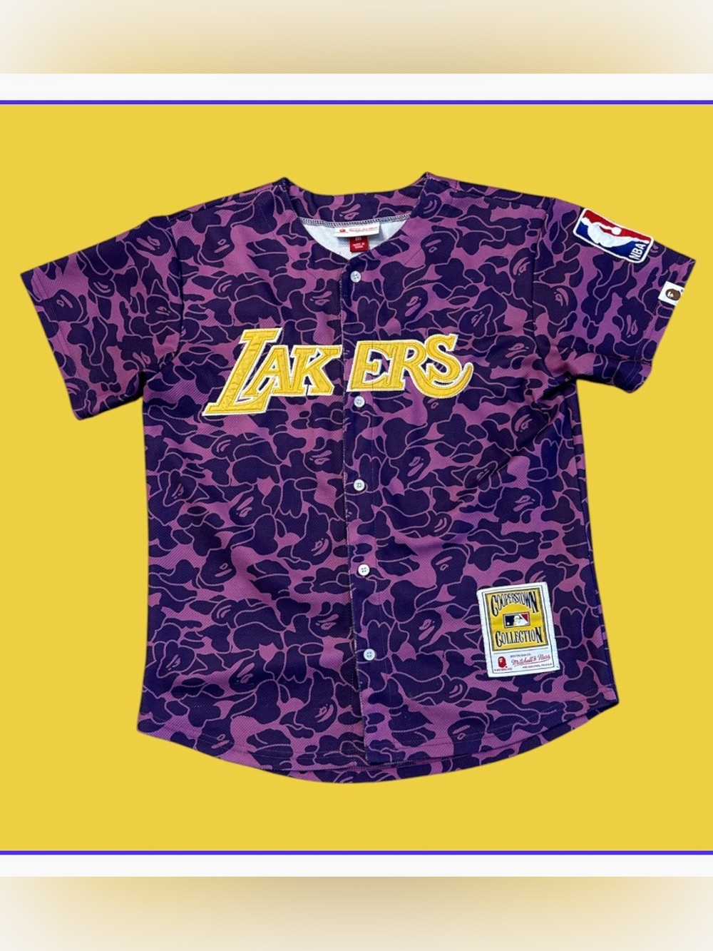 BAPE x Mitchell & Ness Los Angeles Lakers Jersey M